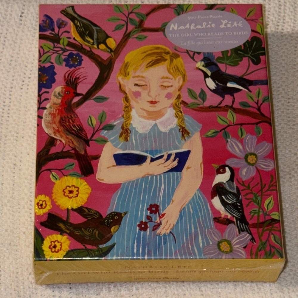 Nathalie Lete The Girl Who Reads to Birds 500 Piece Jigsaw Puzzle Artisan New